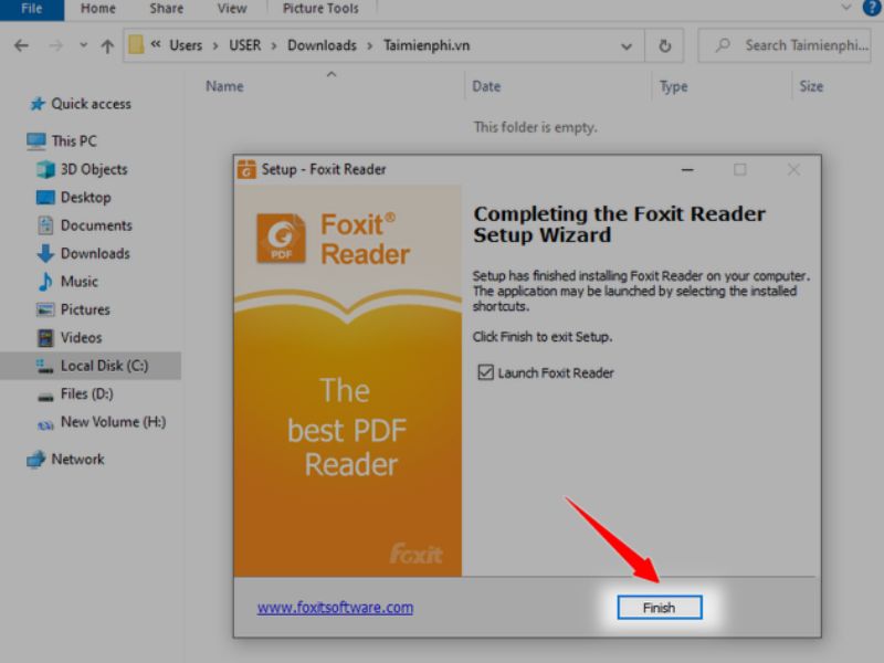 Bước 6.3: Cài đặt phần mềm Foxit PDF Reader